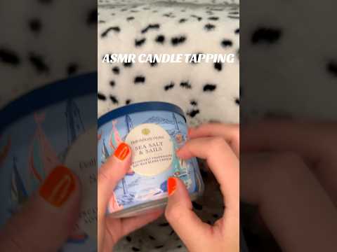 ASMR Candle Tapping - Loving this new scent 😍 #asmr #asmrvideo #asmrtapping