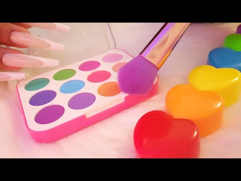 Lofi Triggers with Long Nails - mini mic beeswax wrap tapping , doing your makeup , wood tapping