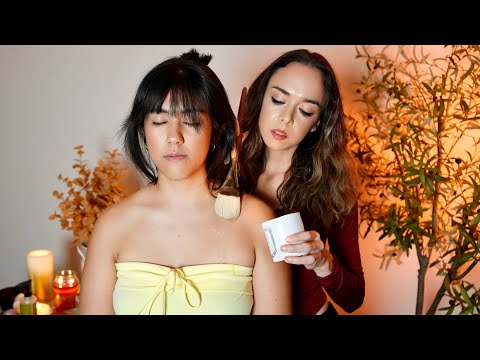 ASMR Upper Body Massage + Chiropractic Tool |Gentle Touch, Relaxing Tingles,Deep Sleep [Real Person]