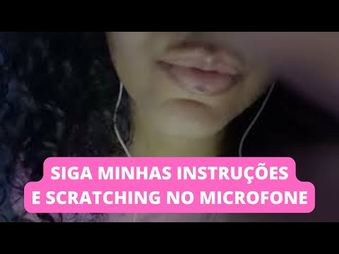 Tapping na tela/Scratching no microfine/Siga Minhas Instruções/ASMR DOS INSCRITOS DE AGOSTO