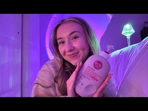 ASMR | Face massage and lotion sounds for ultimate relaxation 🤭