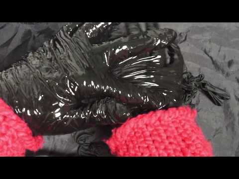 LATEX GLOVES 🙏  Layering with Oil and Powder [[ASMR]]