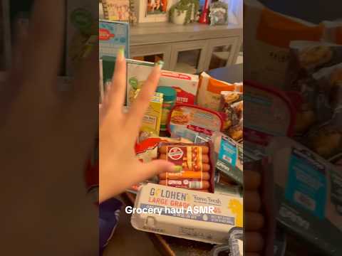 Grocery haul ASMR!  my video got cut short go to TikTok for the full vid! 🩷
