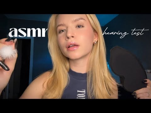 ASMR Hearing test 👂 Eyes closed instructions 💤