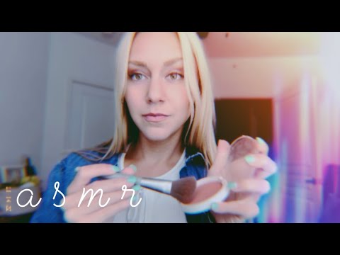 ASMR Popular Girl at School Does Your Make-Up ~ Whispered Gossip, Tapping