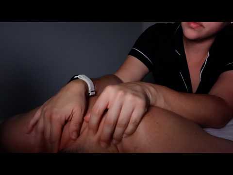 NO TALKING ASMR Back Neck and Shoulder massage with hair play (THANK YOU for 1k SUBS!)