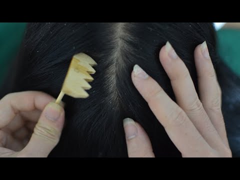 ASMR Scalp Check No Talking, Scalp Scratching With Tools Relaxing For Sleep ( No Talking )