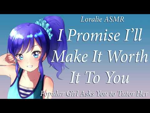 ASMR Popular Girl Asks You to Tutor Her F4A