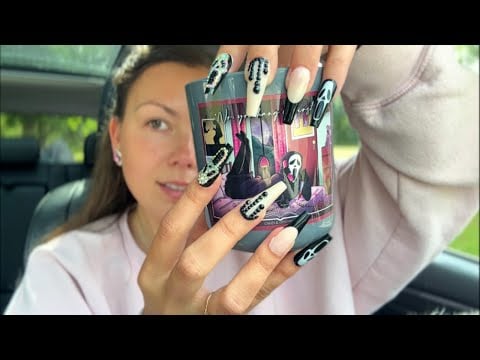asmr/ explaining ALL of my FALL CANDLES👻 (tapping, whispers, my small business)