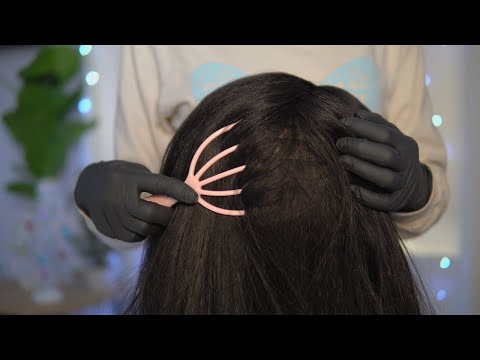 Slow & Gentle ASMR Scalp Scratching 😌 Scalp tingles for Sleep (No Talking)