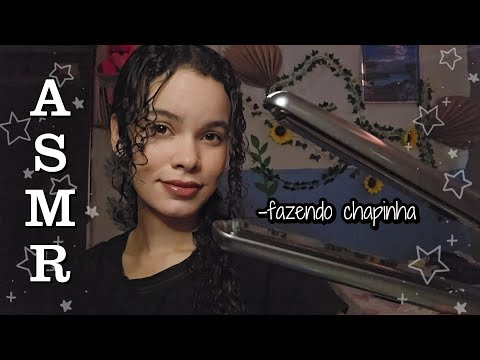 ASMR - escovando e fazendo CHAPINHA no seu cabelo💤🫶🏻