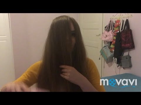 ASMR Brushing hair over face