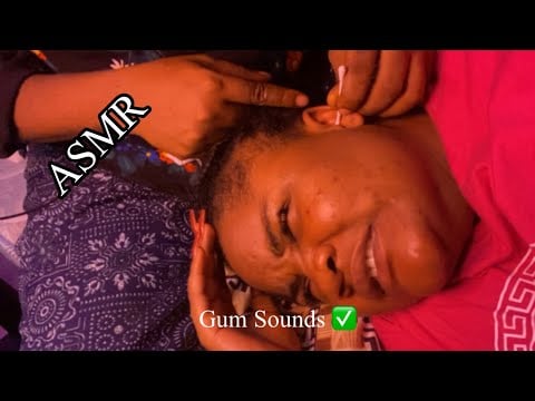 ASMR INTENSIVE DEEP EAR CLEANING + GUM SOUNDS