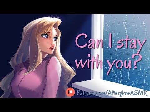 Girl Next Door Spends the Night During Thunderstorm (Sharing a Bed) (Cozy) (F4A)