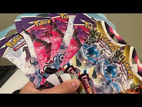 ASMR Pokemon Pack Opening: 6 Chilling Reign 2 Lost Origin Single Pack Boosters
