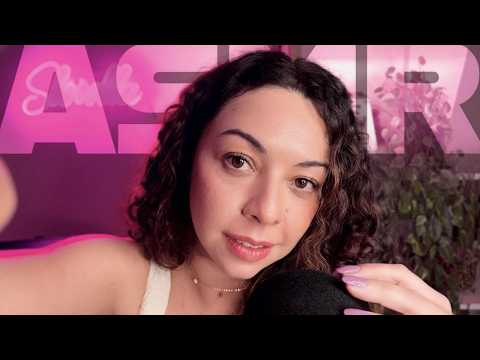 ASMR pra começar o ano mais leve 💜 (Falando + Arranhando o mic)