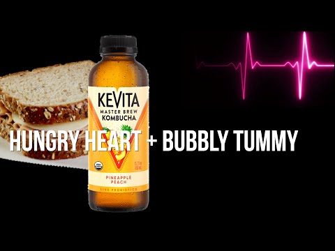 ASMR Female Heartbet | Stomach Sounds Drinking Kombucha & Sandwhich Muckbang