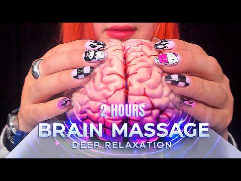 ASMR Most Tingly Brain Massage Ever No Talking 2 hours