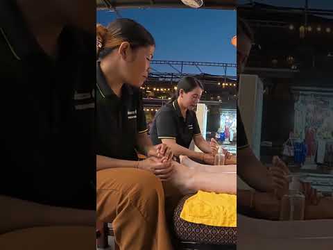 Así son los masajes de pies en Asia #relax #massage #feet #relaxing