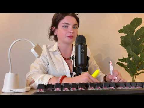ASMR Office  💗 Helping You Quit | Soft Spoken, Typing, Writing Sounds