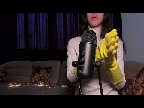 Persian ASMR| دستکش جادویی زرد |yellow magic rubber gloves | deep sleep#asmr #asmrtriggers