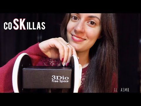 ♡ASMR español♡ coSKillas!! ♥ (SkSk,ear fluffy,scratching,crinkle, gotero)