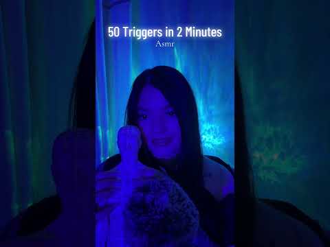50 ASMR Triggers in 2 Minutes! #relax #tingles #triggersforsleep #relaxing #tingle #whisper