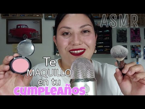 ASMR MAQUILLAJE para tu  CUMPLEAÑOS - Maria Ruiz