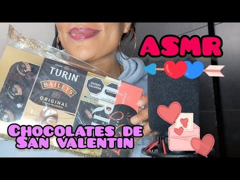 ASMR | CHOCOLATES| ME COMO LOS REGALOS DE SAN VALENTIN 💞 |