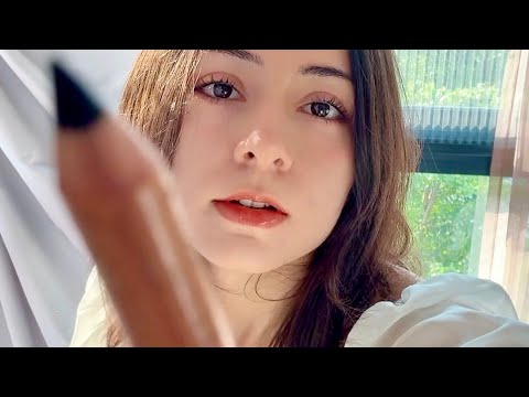 ASMR ~ drawing on your face + mouth sounds