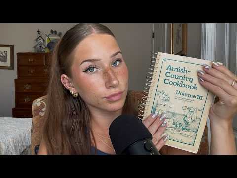 ASMR Vintage Cookbook 📖 Whispered Reading + Relaxing Page Sounds