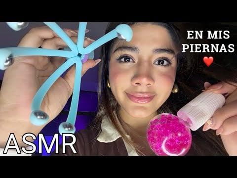 ASMR EN MIS PIERNAS ❤️/ ATENCIÓN PERSONAL EXTREMA + ACOSTADO EN MI PIERNA (duerme FLASH)