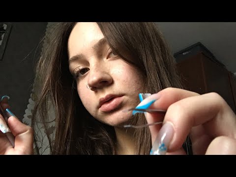 asmr personal attention & plucking your negative energy