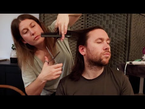 The RELAXING Scalp Check That Put Him to Sleep
