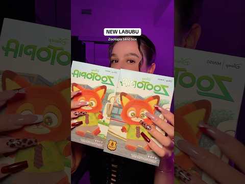 NEW LABUBU 🐰 Zootopia blind box by Disney x Miniso! 🦊😍 #asmr #asmrsounds #asmrvideo #sleep