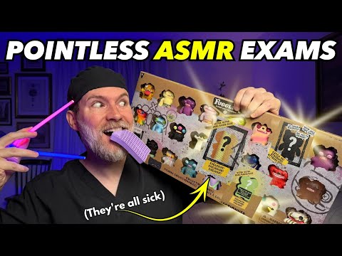 24 Fast ASMR Exams on Sick Fugglers 🦷