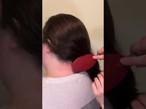 ASMR Hair Brush Massage #gentle #tingles #oddlysatisfying #hairbrushingasmr #triggersforsleep
