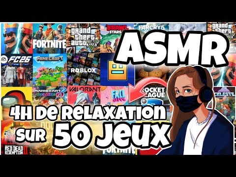 ASMR Français • Je T’ENDORS SUR 50 JEUX EN UNE VIDÉO 😴 (4h de relaxation intense)