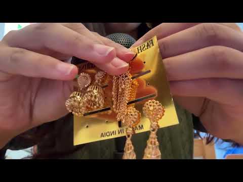 asmr earrings haul from NYC 🗽