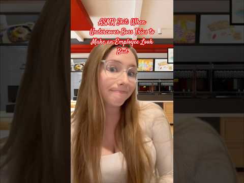 ASMR Undercover Boss 🕵️‍♀️ #asmrvideos #asmrsound #asmrroleplay  #shorts #tinglesasmr #asmr
