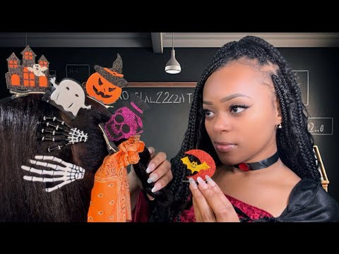 ASMR | 👻 Gothic Vampire Girl In The Back Of Class Plays With Your Hair RP | Halloween Special 🕸