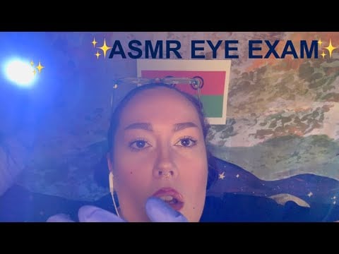 ASMR | Binaural Eye Exam - Visual Triggers, Light, Gloves, Personal Attention, Soft Spoken
