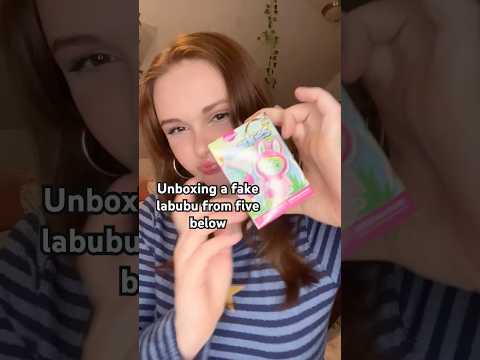 Blind box of a fake labubu from five below #shorts  #blindbox #unboxing