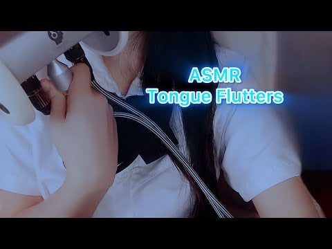 ASMR - intense ear to ear tongue flutters (no talking)