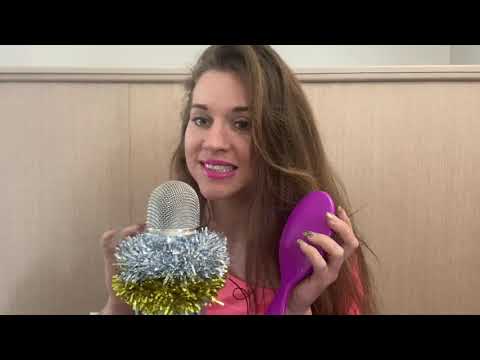 ASMR Gum Chewing | Hair Brushing & straightening | Instate relaxation