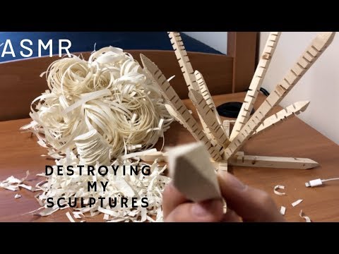 ASMR rough texture tapping with my sculptures