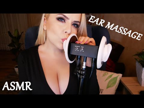 ASMR Oil Ear Massage 💗(Gloves Sounds, Ear Rubbing, Cupping) no talking!😴