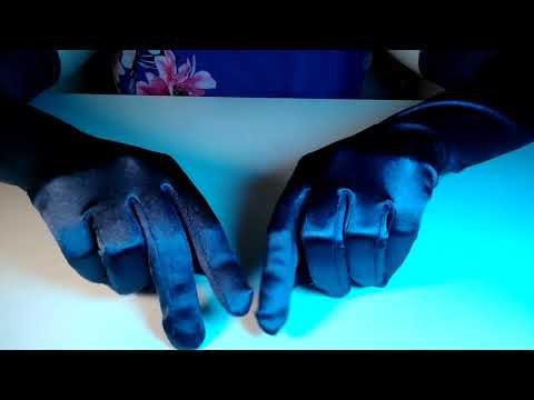 Satin Gloves ASMR {Fast then Slow Hand Movements, Tracing, Counting Down} Soft Spoken - for Sleep