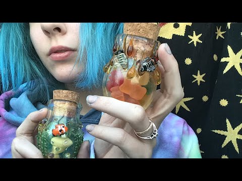 Asmr glass bottle clicking