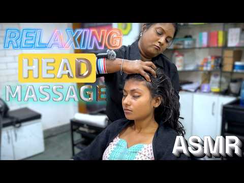 ASMR HEAD MASSAGE | Beautiful & Relaxing Head, Hand Neck and Back Massage By Indian Masseuse #asmr